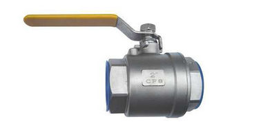 Stainless Steel CF8 / CF8M / CF3M 2 - PC Floating Ball Valve Female Threaded 1000 WOG